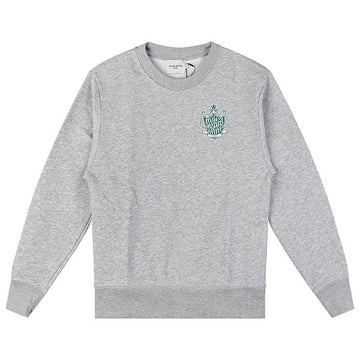 MAISON KITSUNE 23SS Logo Damen Sweatshirt Lichtgrau Melange KW00330KM0027 H120 52770924
