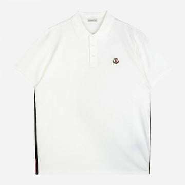 MONCLER Männer Streifen Polo-Shirt Weiß 8A00026 89A16 034 131624918