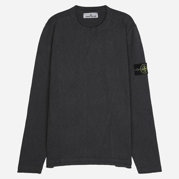 STONE ISLAND 5S ワッペンクルーネックニットチャコール V0065 5100052 133116059