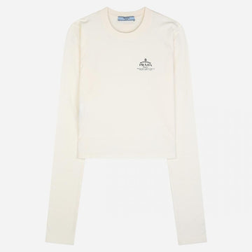 Prada Women's Logo Long Sleeve T-Shirt 123158718
