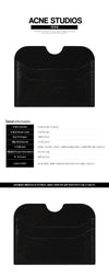 ACNE STUDIOS Kartenetui mit Logo Schwarz CG0208 900 50177106 [P]