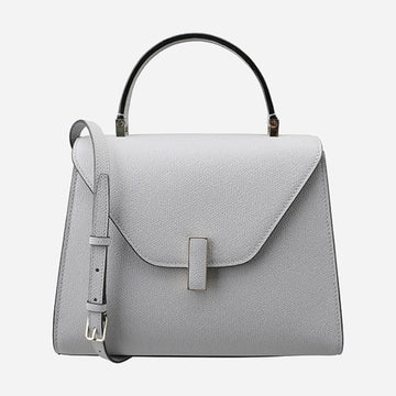 VALEXTRA 5S Easy Medium Shoulder Bag Stone Grey WBES0056028LOC99 GT 132960136