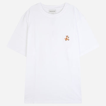 Maison Kitsune 5S Speedy Fox Men's Short Sleeve T-Shirt White MM00125KJ0008 P100 126761034