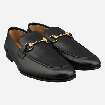 Gucci Men's Leather Loafers Black 406994 BLM00 1000 103070443