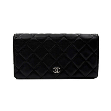 CHANEL Lambskin Silver Classic Long Wallet A31509 133676523