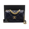 CHANEL Large Flap Chain Shoulder Bag AS1161 19 Navy 30 152892540 [P]