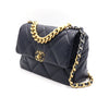 CHANEL Large Flap Chain Shoulder Bag AS1161 19 Navy 30 152892540 [P]