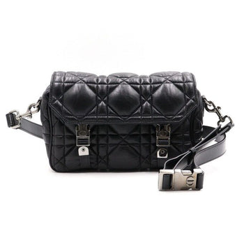 DIOR マクロ カナージュ カーフスキン ブラック スモール キャンプ ショルダーバッグ クロスボディ aa50538 152892349