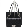 CHANEL Boy Medium Flap Silver Chain Shoulder Bag A67086 152889376 [P]