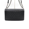 CHANEL Boy Medium Flap Silver Chain Shoulder Bag A67086 152889376 [P]