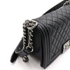 CHANEL Boy Medium Flap Silver Chain Shoulder Bag A67086 152889376 [P]