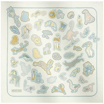 Hermes Characteristic Detail GAVROCHE 45 Square Silk Twill Scarf H003802S 152897966