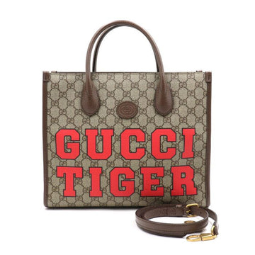 Gucci Supreme Canvas Tiger Print Tote Bag 659983 152892474