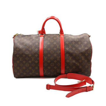 LOUIS VUITTON Monogram Keepall 50 Bandoulière Tote- und Schultertasche 44740 152889316