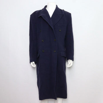 Balenciaga Navy Wool Cotton Double Button Men's Coat 492059 152898907