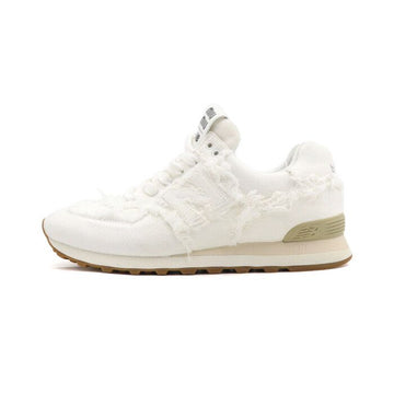 MIU MIU New Balance 574 デニム ホワイト ユニセックス スニーカー aa50837 135668401