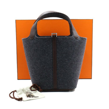 HERMES ピコタン22 フェルト ボスウィフトグリスモエン ハバナ トートバッグ兼ショルダーバッグ H082444CKAE 152892615