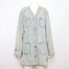 CHANEL Denim Long Jacket with Silver Buttons P70179 152898537 [P]