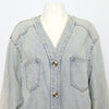 CHANEL Denim Long Jacket with Silver Buttons P70179 152898537 [P]