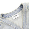 CHANEL Denim Long Jacket with Silver Buttons P70179 152898537 [P]