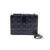 Dior Navy Patent Cannage Zip Women's Wallet aa51333 152895573 [P]