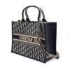 Dior Blue Oblique Leather Medium Tote Bag and Shoulder Bag 1324CZBB 152889408 [P]