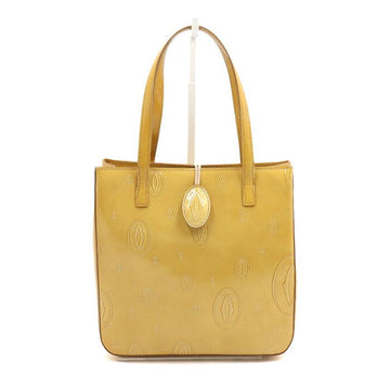 Cartier Beige Patent Leather Vintage Happy Birthday Tote Bag aa51473 152892436