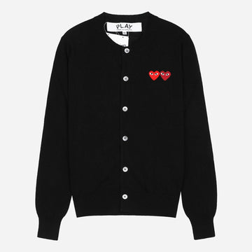 COMME DES GARCONS 5S Doppelherz Cardiigan Schwarz AX N057 051 1 136612554