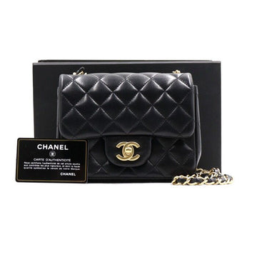 CHANEL Lambskin Mini Classic Flap Bag with Gold Chain A35200 152888898