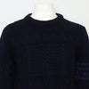 Thom Browne Navy Aran Cable Sweater 4 Bars Men's Knit aa51549 152899120 [P]
