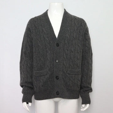 Prada Gray Back Triangle Cashmere Men's Cardigan 51686 152898892