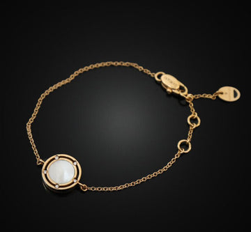 DAMIANI 18k ディサイド 18K ローズゴールド ダイヤ貝パターン ブレスレット 20086908 137585806