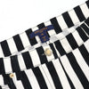 Louis Vuitton Black and White Stripe Slim Denim Women's Pants 1A60SZ 152898410 [P]