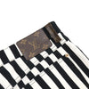 Louis Vuitton Black and White Stripe Slim Denim Women's Pants 1A60SZ 152898410 [P]