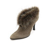 HERMES Wildleder-Plüsch Damen Stiefeletten 51820 152897815 [P]
