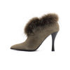 HERMES Wildleder-Plüsch Damen Stiefeletten 51820 152897815 [P]