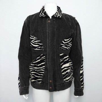 Celine Oversized Men's Denim Jacket with Zebra Collar 152898746
