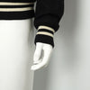 Saint Laurent Wool Bomber Black and White Teddy Jacket for Men 354718 152899006 [P]