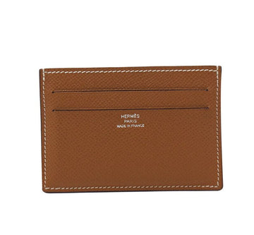Hermes Citizen Twill Card Holder Gold Color B Stamp 7225188967 75679366
