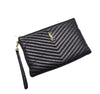 SAINT LAURENT Geplusterte Clutch mit goldenen Akzenten 8868 41447149 [P]