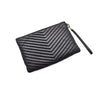 SAINT LAURENT Geplusterte Clutch mit goldenen Akzenten 8868 41447149 [P]