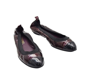 CHANEL Ballerina-Flachschuhe mit Gummizug 9988 48716360