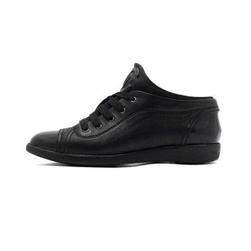 CHANEL Damen Sneaker aus schwarzem Leder G25313 152896440