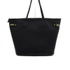 LOUIS VUITTON Monogram Schwarzes Leder Neverfull Inside Out MM Schultertasche 52198 152888961 [P]
