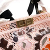 Fendi Pink Macrame PVC Peekaboo I SEE YOU Medium Tote Bag 152889251 [P]