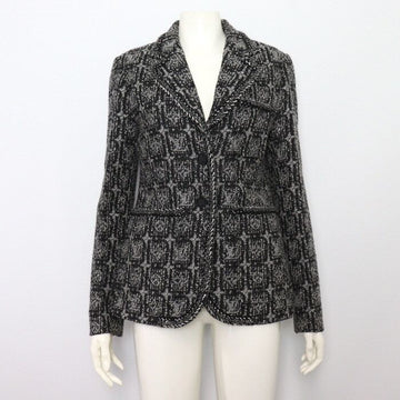 LOUIS VUITTON トリコロール ツイード ブレザー 女性 ジャケット aa52174 152898526