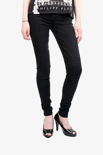 J BRAND ミッドライズスーパースキニークォルティニー QUILT KNEE ブラック 8620VC028QLT 831 139105154