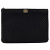 CHANEL Caviar Chevron Boy Clutch Medium 62125023 139291424 [P]