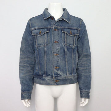 Celine Blue Washed Denim Cotton Men's Jacket and Pants Set 984841 152899180