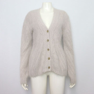 Nina Ricci Gray Angora Hair Women's Cardigan aa52365 152898207